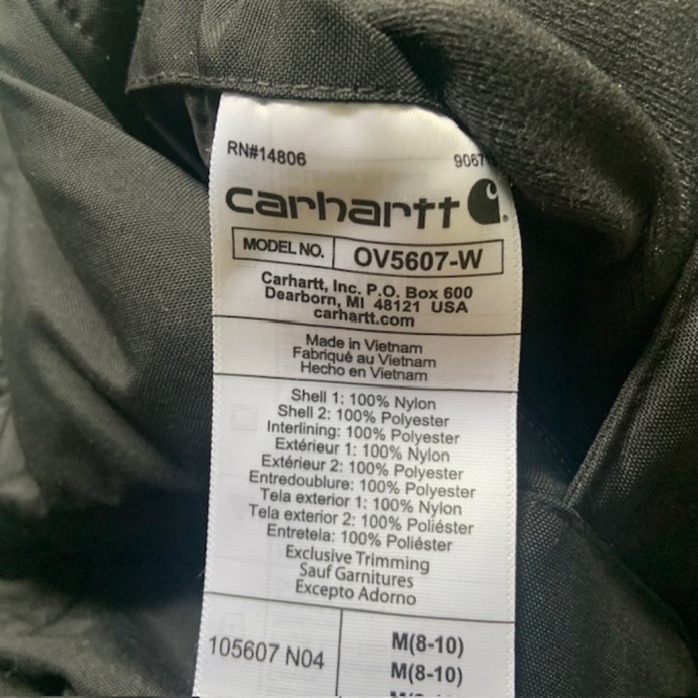 Carhartt Montana Loose Fit Insulated Vest Women's M Black Sherpa Lined OV5607-W - Picture 6 of 8